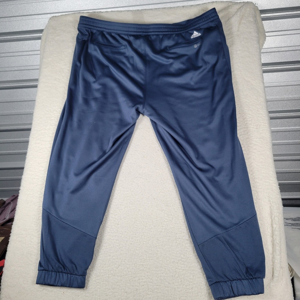 Adidas Jogger Pants Mens 2XL Navy Blue Recycled Polyester Tapered ADX9486F23 - Picture 12 of 13